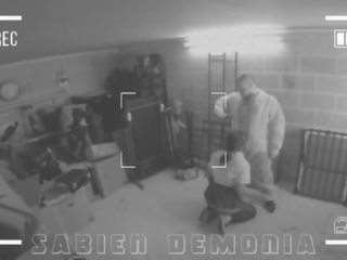 Cctv מִדָה של מכשף נוער sabien demonia מקבל מזוין ב תחת על ידי בית ספר עובד
