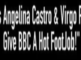 Bbws angelina castro & virgo peridot cho bbc một first-rate footjob&excl;