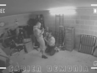 Cctv 镜头 的 bewitching 青少年 sabien demonia 越来越 性交 在 屁股 由 学校 工人