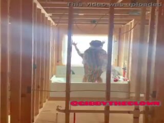 Gibby the badhut celebrates buying first home