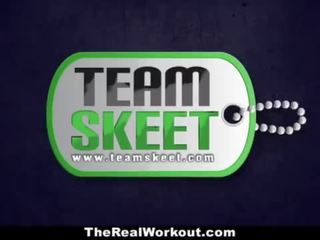Therealworkout - gianna นิโคล ได้รับ a หี การออกกำลังกาย!