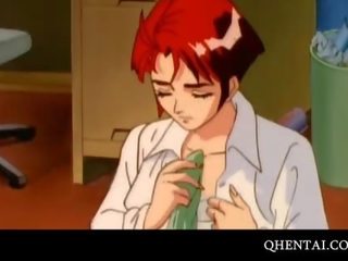 Εύρωστος hentai μελαχρινός/ή έχει βρόμικο αμάξι πορνό