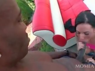 मादा का टीन निगलने विशाल ब्लॅक manhood