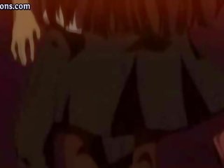 Štíhlý anime tramp získávání udeřil