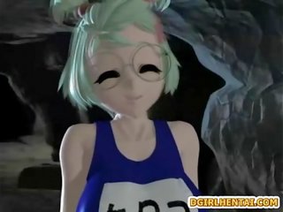 エロチック 3d エロアニメ ととも​​に すてきな ティッツ 非凡な 戦い ととも​​に モンスター