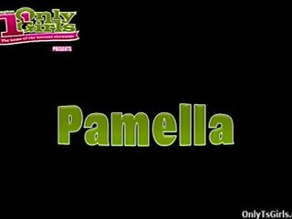 Великий breasted леді хлопець pamella araujo мастурбує і кінчає