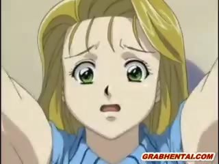 Hentai kejiret by tentacles and squeezed her bigboobs